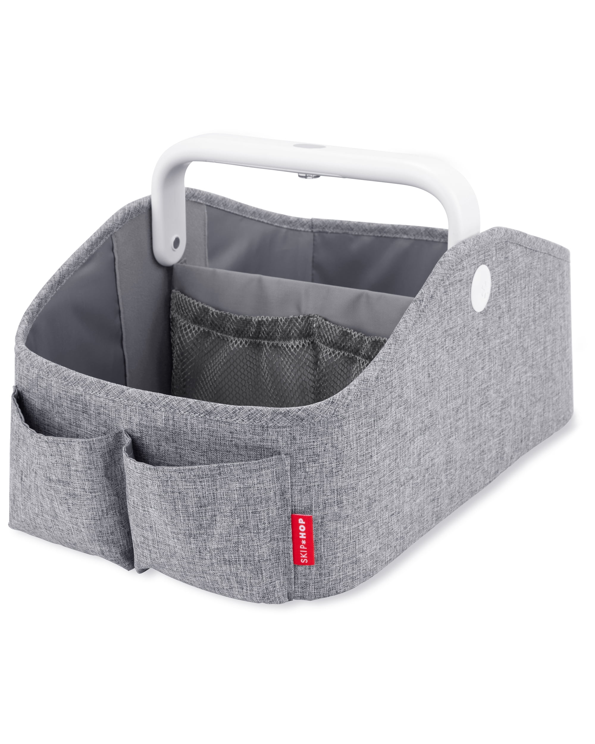 Skip Hop Nursery Style Light Up Diaper Caddy, Heather Grey