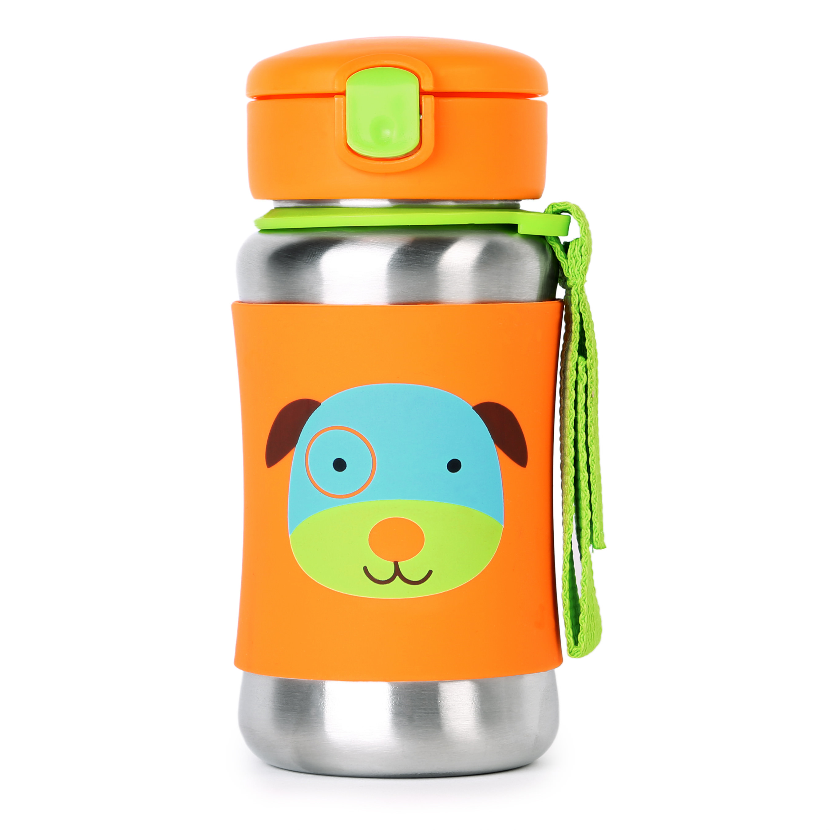 Skip Hop Zoo Stainless Steel Straw Bottle, Dog - image 1 of 4