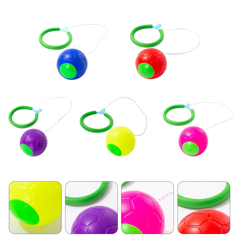Skip It Ankle Toys 5pcs Foldable Flashing Jumping Ring Toys Children
