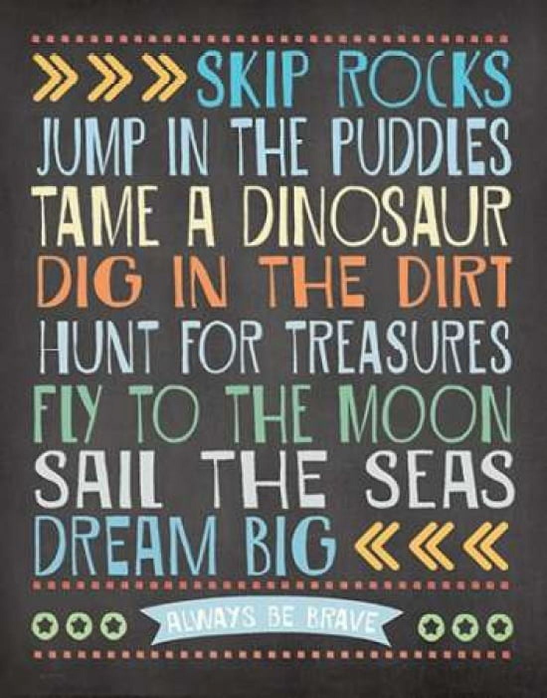 Skip Rocks Canvas Art - Jo Moulton (22 x 28)