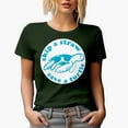 thumbnail image 1 of Skip a Straw, Save a Turtle, Earth Day or Environmentalist Art Merch Gift, Military Green T-Shirt, Medium, 1 of 5