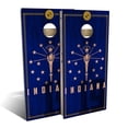 thumbnail image 1 of Skip's Garage | Indiana State Flag 2.0 Cornhole Board Set | Includes Boards & Bags | Choose Your Size & Accessories, 1 of 7