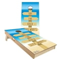 thumbnail image 1 of Skip's Garage | Beach Sign Arrows Cornhole Board Set | Includes Boards & Bags | Choose Your Size & Accessories, 1 of 7