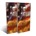 thumbnail image 1 of Skip's Garage American Flag We The People Outdoor Cornhole Board Set NO Accessories Backyard 2x4, 1 of 5