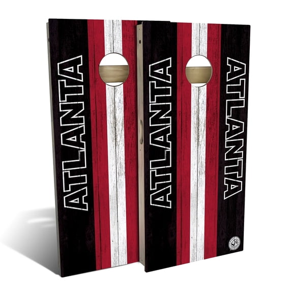 Skip's Garage | Atlanta Football Cornhole Board Set | Includes Boards & Bags | Choose Your Size & Accessories