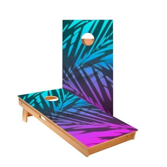 Skip's Garage | Beach Gradient Blue Cornhole Boards