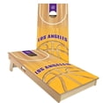 thumbnail image 1 of Skip's Garage | Los Angeles Basketball Cornhole Board Set | Includes Boards & Bags | Choose Your Size & Accessories, 1 of 7