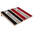 thumbnail image 1 of Skip's Garage | Black and Red Striped Cornhole Boards | Includes (2) Boards, (8) Bags & Optional Accessories, 1 of 7