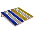 thumbnail image 1 of Skip's Garage | Royal and Yellow Striped Cornhole Boards | Includes (2) Boards, (8) Bags & Optional Accessories, 1 of 7