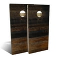 thumbnail image 1 of Skip's Garage Burnt Shiplap Solid Wood Cornhole Board Set, 1 of 6