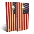 thumbnail image 1 of Skip's Garage | Butternut Wood American Flag Cornhole Board Set | Includes Boards & Bags | Choose Your Size & Accessories, 1 of 7