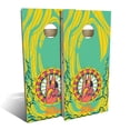 thumbnail image 1 of Skip's Garage | 70s Peace Hands Cornhole Board Set | Includes Boards & Bags | Choose Your Size & Accessories, 1 of 7