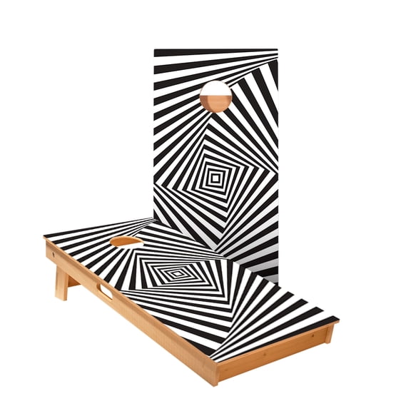 Skip's Garage | Cube Optical Illusion Cornhole Boards