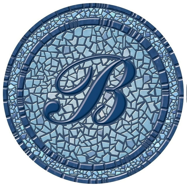 Skip's Garage Custom Monogram 29" Decorative Pool Mat - Pool Art Letter "D"