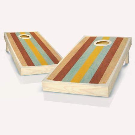 Skip's Garage East Coast Outdoor Cornhole Board Game Set Include Hole Lights