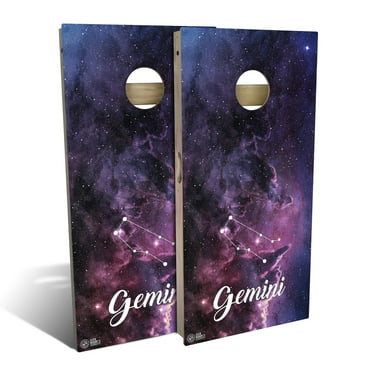 Skip's Garage Gemini Outdoor Cornhole Board Set Include Carrying Case Backyard 2x4