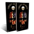 thumbnail image 1 of Skip's Garage | American Flag Skull Cornhole Board Set | Includes Boards & Bags | Choose Your Size & Accessories, 1 of 7