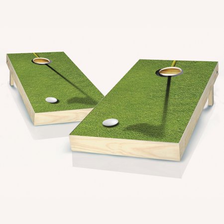 Skip's Garage Golf Solid Wood Cornhole Board Set