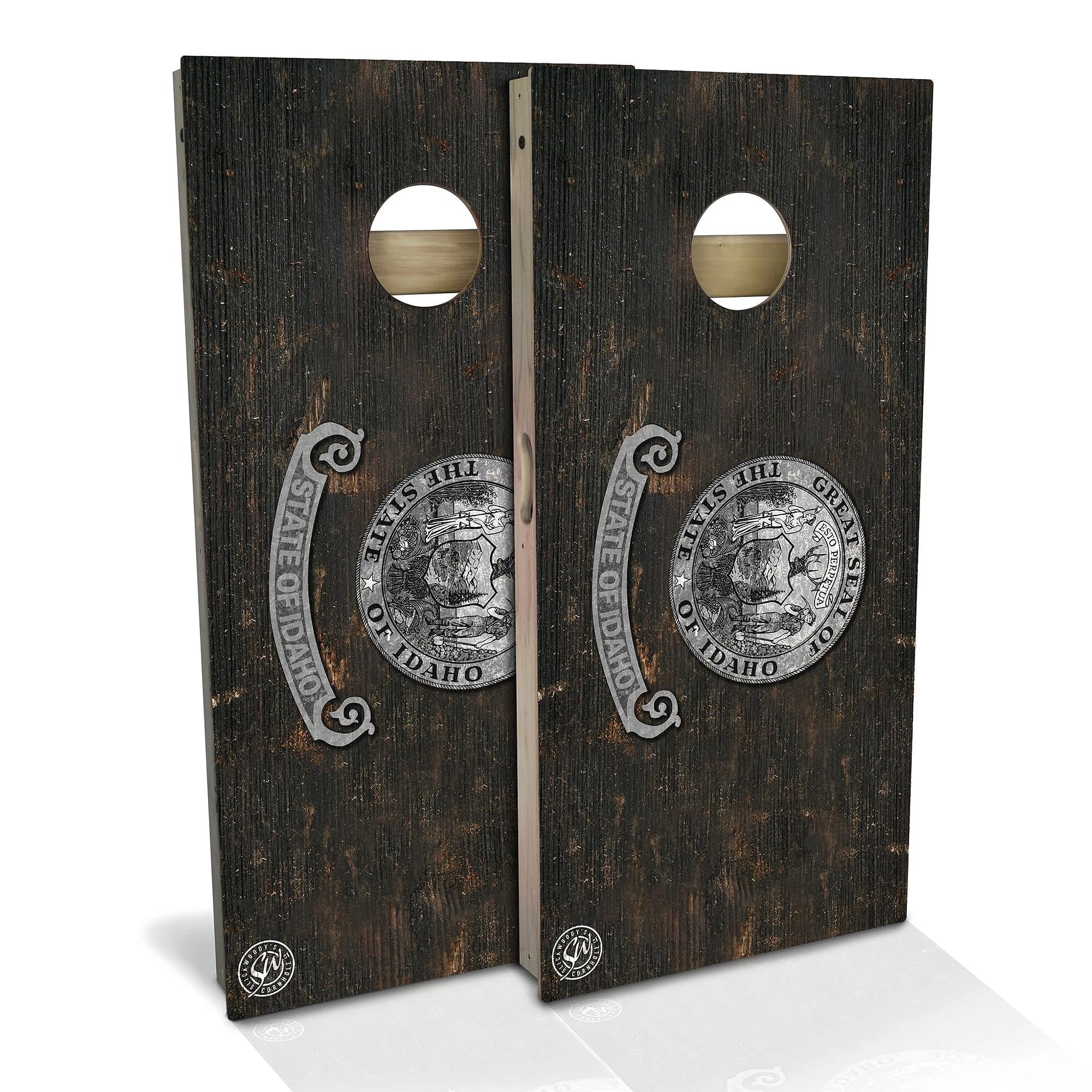 Skip's Garage Chicago Triangle Themed Cornhole Set-Backyard 2x4 (Corn Bags) -Include Case+Hole Lights (ケース+ホールライト) Skip\u0027s Garage Chicago Triangle Baseball Outdoor Cornhole Board Set