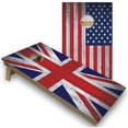thumbnail image 1 of Skip's Garage | UK & USA Flag Cornhole Boards | Includes (2) Boards, (8) Bags & Optional Accessories, 1 of 7