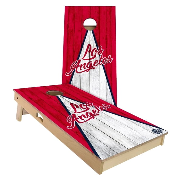 Skip's Garage | LA Triangle Baseball Cornhole Board Set | Includes Boards & Bags | Choose Your Size & Accessories