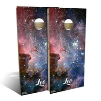 Skip's Garage LEO Outdoor Cornhole Game (Choose Wraps or Boards) Include Hole Lights Backyard 2x4