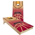 thumbnail image 1 of Skip's Garage | Miami Basketball Cornhole Board Set | Includes Boards & Bags | Choose Your Size & Accessories, 1 of 7
