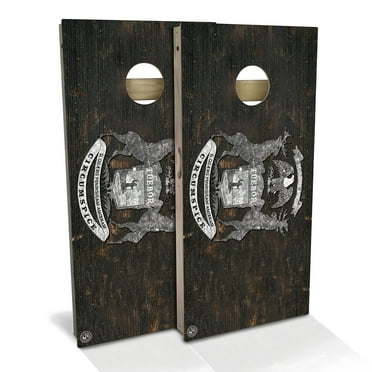 Skip's Garage Michigan Flag Rustic Outdoor Cornhole Board Set NO Accessories Backyard 2x4