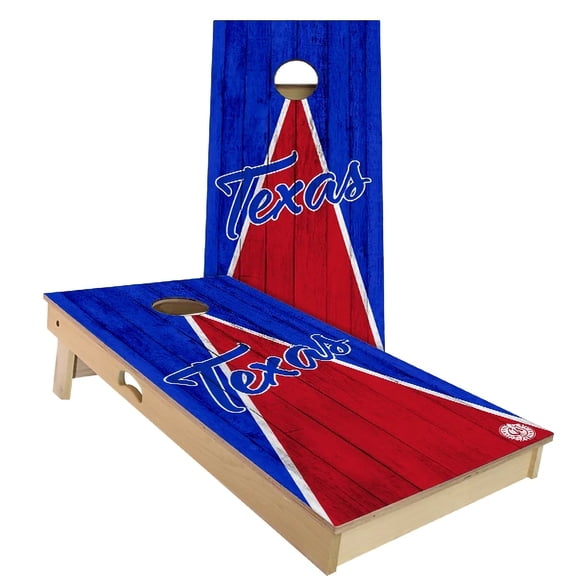 Skip's Garage | Texas Triangle Baseball Cornhole Board Set | Includes Boards & Bags | Choose Your Size & Accessories