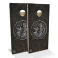 thumbnail image 1 of Skip's Garage | Nebraska Flag Vintage Cornhole Board Set | Includes Boards & Bags | Choose Your Size & Accessories, 1 of 7