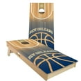 thumbnail image 1 of Skip's Garage New Orleans Basketball Outdoor Cornhole Board Set NO Accessories Backyard 2x4, 1 of 5