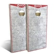 thumbnail image 1 of Skip's Garage Ohio License Plate Outdoor Cornhole Board Set Include Carrying Case Backyard 2x4, 1 of 5