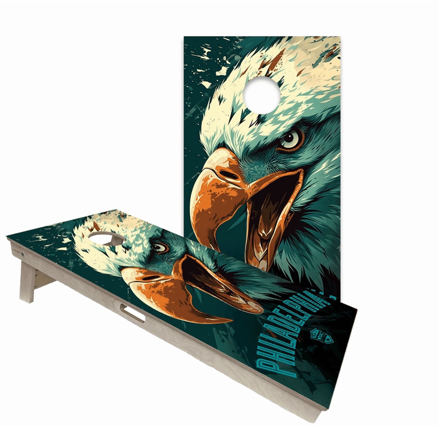 Skip's Garage | Philadelphia All-Weather 2x4 Cornhole Board Set with Bags