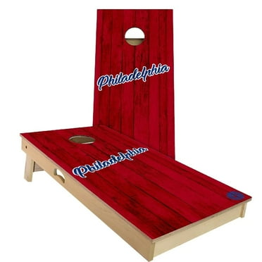 Skip's Garage Philadelphia Vintage Baseball Outdoor Cornhole Board Set NO Accessories Backyard 2x4