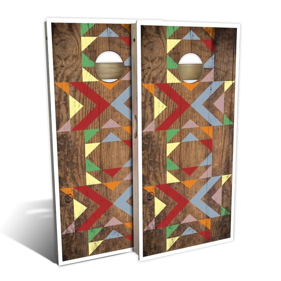 Skip's Garage | Autumn Layout Cornhole Board Set | Includes Boards & Bags | Choose Your Size & Accessories
