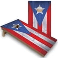 thumbnail image 1 of Skip's Garage | Puerto Rico Flag Cornhole Boards | Includes (2) Boards, (8) Bags & Optional Accessories, 1 of 7