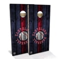 thumbnail image 1 of Skip's Garage | Cleveland Baseball All-Weather 2x4 Cornhole Board Set (24" x 48") | Includes (8) Bags + Various Accessory Options, 1 of 7