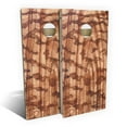 thumbnail image 1 of Skip's Garage Snakewood Outdoor Cornhole Board Set Include Hole Lights Backyard 2x4, 1 of 5