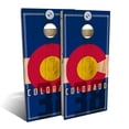 thumbnail image 1 of Skip's Garage | Colorado State Flag 2.0 All-Weather 2x4 Cornhole Board Set (24" x 48") | Includes (8) Bags + Various Accessory Options, 1 of 7