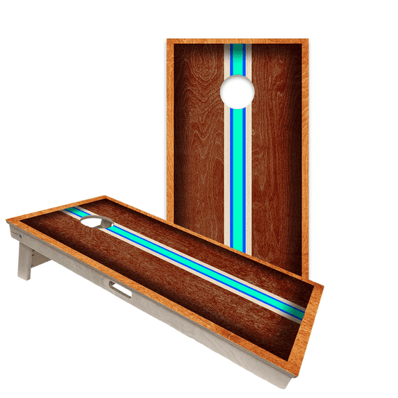 Skip's Garage | Riv Surf Board Premium 2x4 Cornhole Board Set with Bags