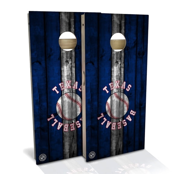 Skip's Garage | Texas Baseball Cornhole Board Set | Includes Boards & Bags | Choose Your Size & Accessories