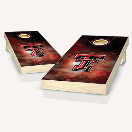 Skip's Garage Texas Smoke Solid Wood Cornhole Board Set