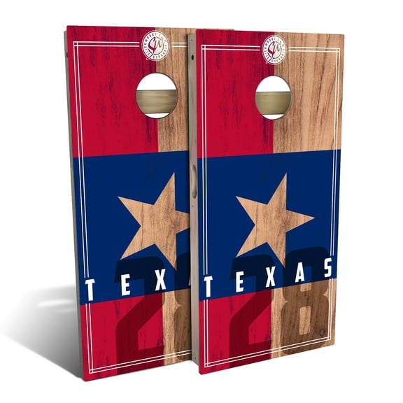 Skip's Garage | Texas State Flag 2.0 Cornhole Board Set | Includes Boards & Bags | Choose Your Size & Accessories