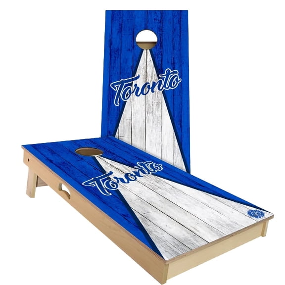 Skip's Garage | Toronto Triangle Baseball Cornhole Board Set | Includes Boards & Bags | Choose Your Size & Accessories