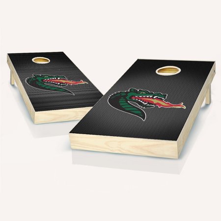 Skip's Garage UAB Slanted Outdoor Cornhole Board Set Include Case + Hole Lights