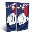 thumbnail image 1 of Skip's Garage Wahoo White Outdoor Cornhole Board Set Include Hole Lights Backyard 2x4, 1 of 5