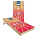 thumbnail image 1 of Skip's Garage | Detroit Basketball Cornhole Board Set | Includes Boards & Bags | Choose Your Size & Accessories, 1 of 7