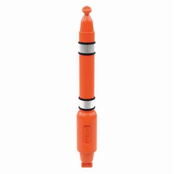 Skipper Single Belt Post,39-13/32 in. H,Orange post01-O