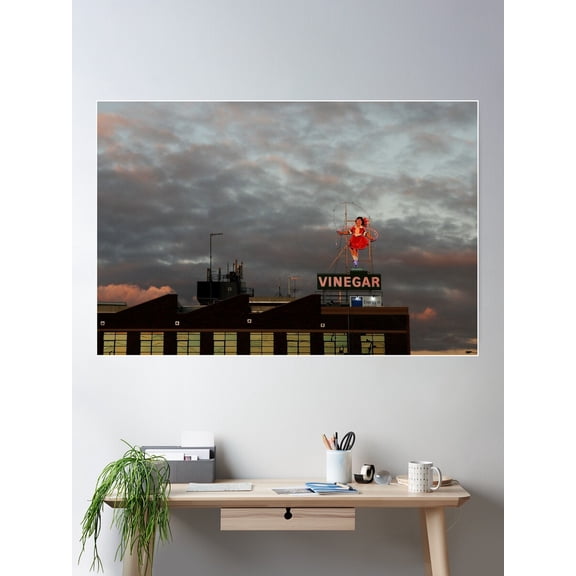 Skipping In The Sky Poster Wall Art, Modern Wall Decor For Living Room Bedroom, 8x12 UNFRAMED