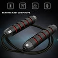thumbnail image 1 of Skipping Jump Rope Women Men Gym Aerobic Exercise Boxing Bearing Speed Fitness for children(Black Red), 1 of 6